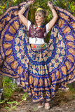 Digital print Skirt unique art blue