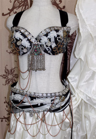 Senorita bra belt set black/white