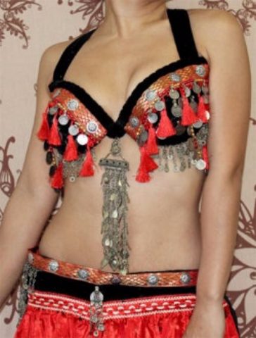 Aishwarya bra belt set red