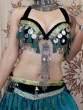Aishwarya bra belt set green