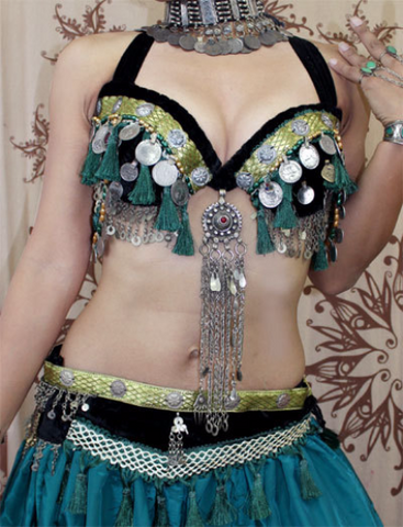 Aishwarya bra belt set green
