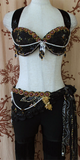Medusa bra belt set black