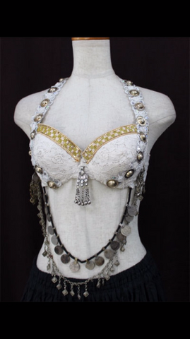 Turkaman double drape bra