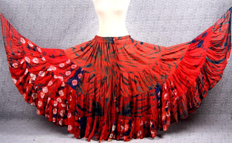 Jaipur Fusion skirt orange – Senoritas-tribal-designs