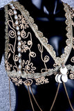 Halter Top Black/Gold