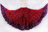 Jaipur white dot skirt burgundy/purple