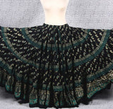 Block print Skirt gold/blue