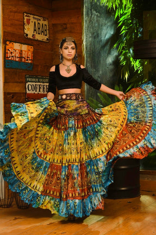 Block print skirt Sunshine Beauty