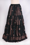 Blockprint Skirt black/beige