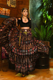 Block print skirt valentine