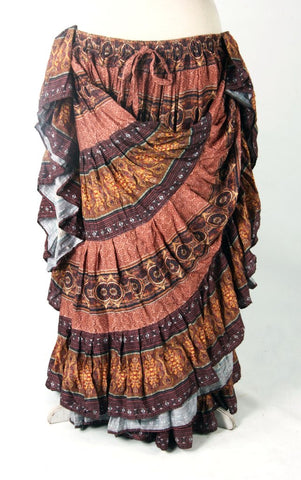 Digital Printed Skirt Rose Earth