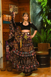 Block print skirt valentine