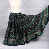Block print Skirt gold/blue