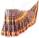 Digital Printed Skirt Mustard Flower