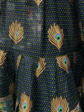 Digital print Skirt peacock