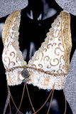 Halter Top Ivory/Gold