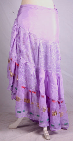 Bollywood Wrap skirt light purple