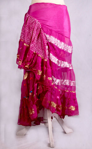 Bollywood Wrap skirt magenta