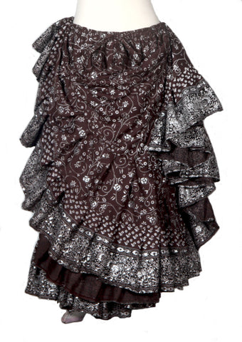 Jodha Maharani Skirt Brown