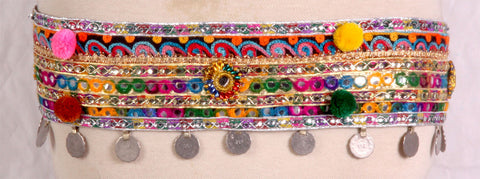 Tribal Kuchi multi Color Belt