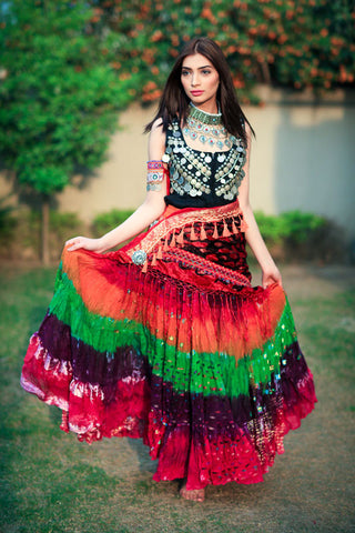 Senoritas skirt multi pink