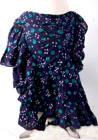 Jaipur multi dot skirt navy blue