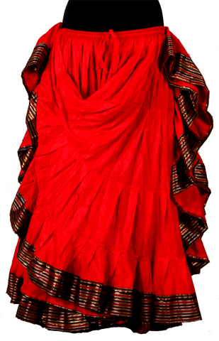Padma Ashwarya skirt red