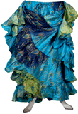 Block print skirt peacock Tye Dye