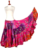 Block print skirt peacock Tye Dye