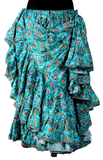 Digital print Skirt Peacock Eye