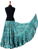 Digital print Skirt Peacock Eye