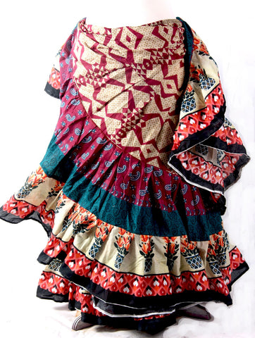 Digital print Skirt Khadi Design