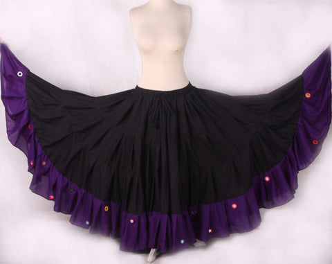Mirror Skirt 25 Yards  Black Purple