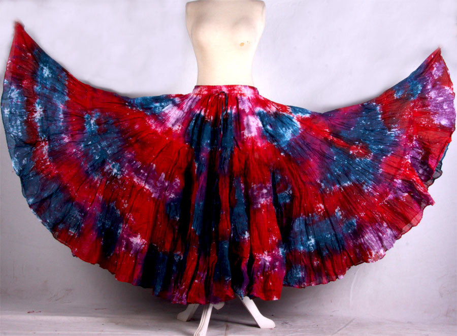 Tie Dye Skirt multi – Senoritas-tribal-designs - Main Image