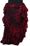tiger stripe skirt burgundy/black 2020