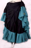 Mirror Skirt 25 Yards  Black SeaGreen