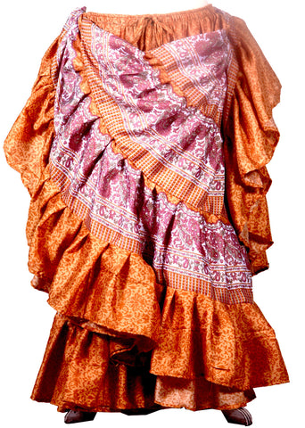 Block Print Skirt Candy