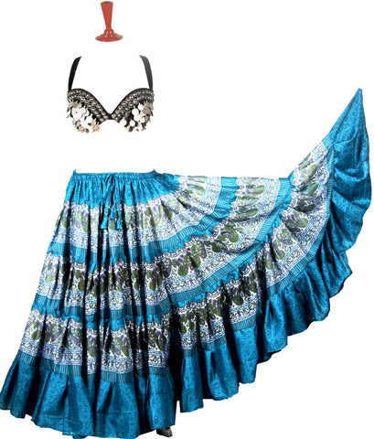 Block Print Skirt Coral Reef