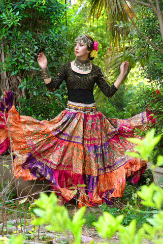 Block print skirt Tie Dye Beauty