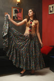 Digital print floral skirt