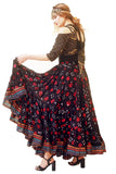 Jaipur multi dot padma skirt red/black
