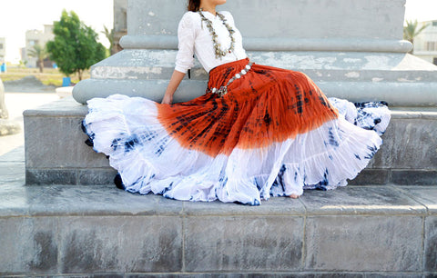 2 tone tiger stripe skirt