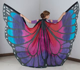 Butterfly Silk Isis Wings red/pink/purple/turquoise