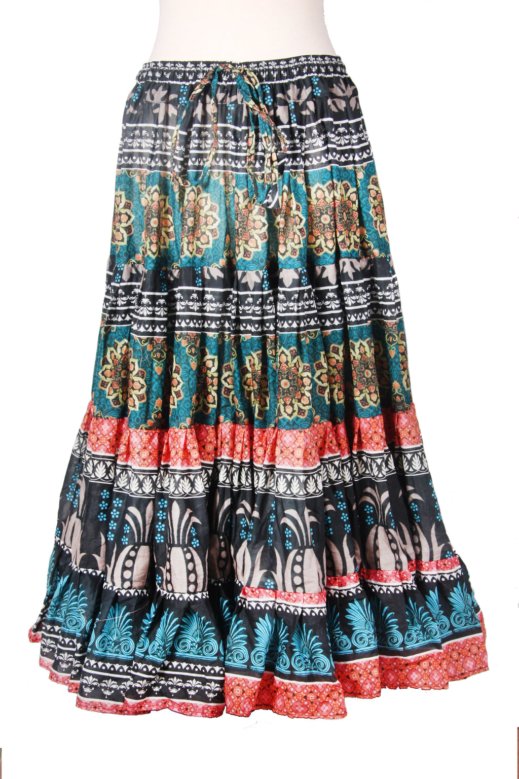 Digital print Skirt Black/Green