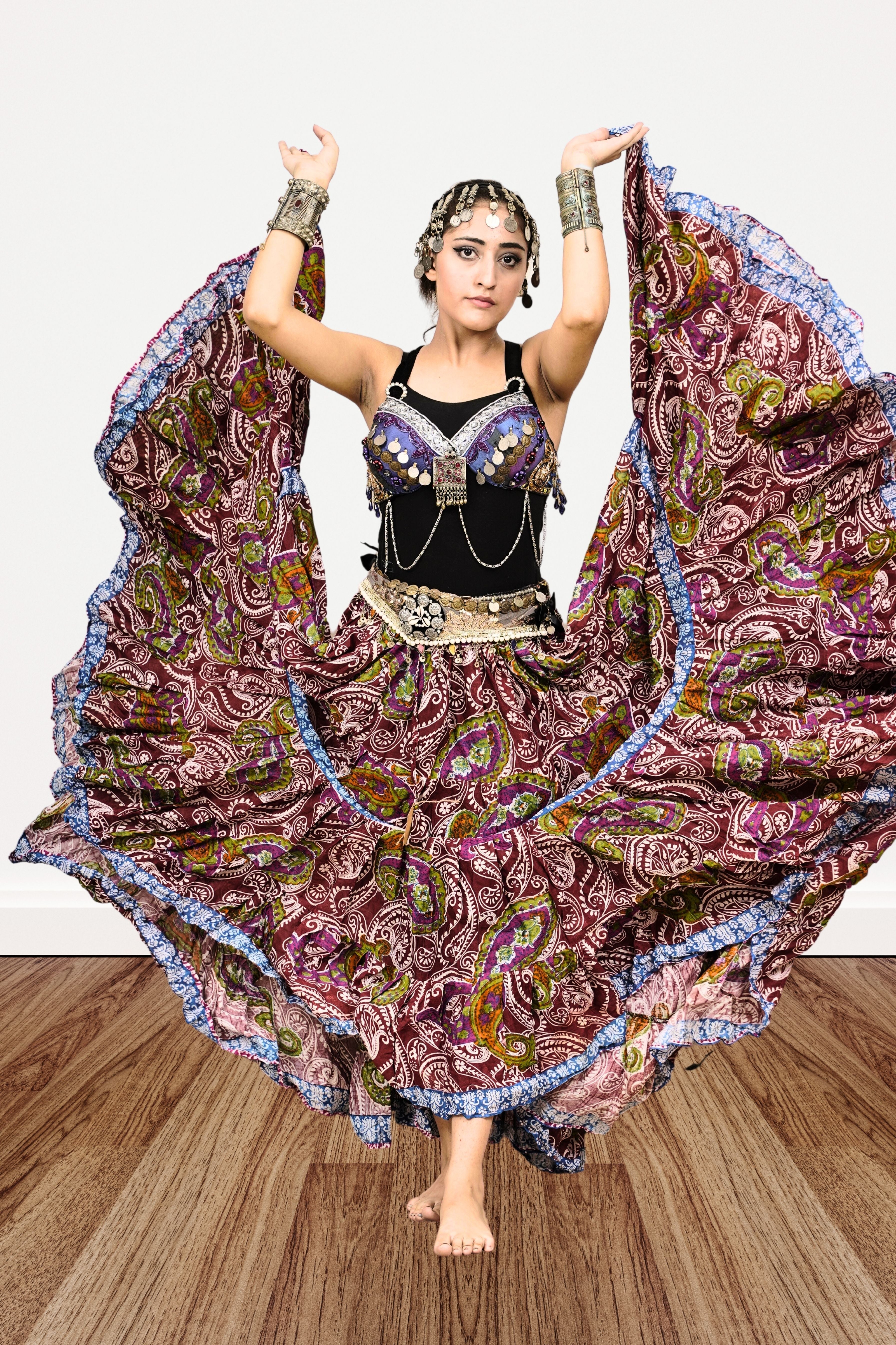 Digital print Skirt paisley art WLS