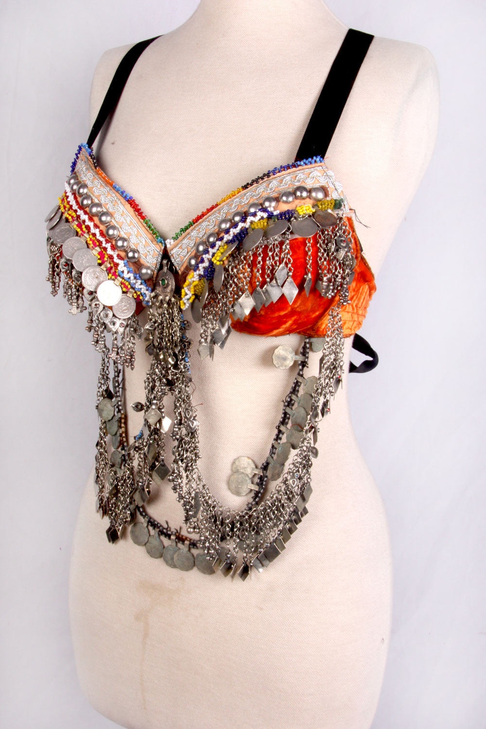 Double Drape Bra Belt Orange WS