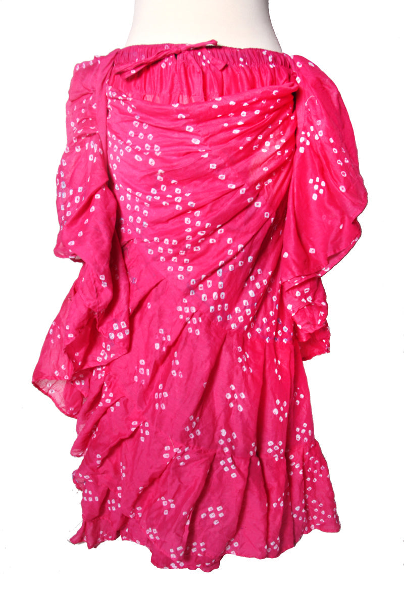 Jaipur white dot skirt pink WLS