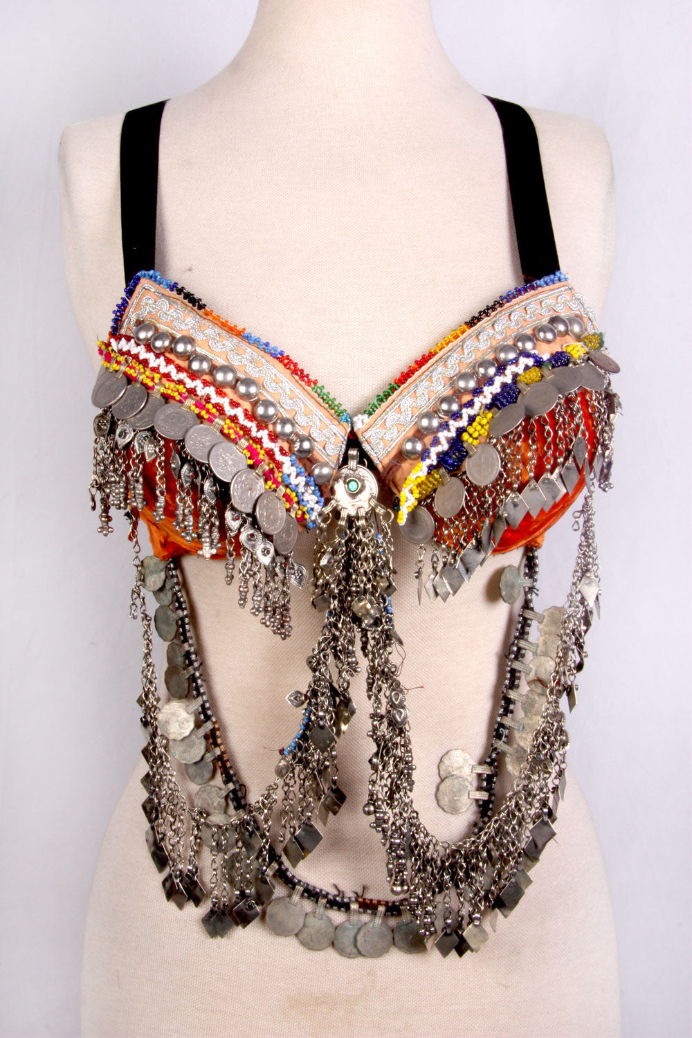Double Drape Bra Belt Orange WS