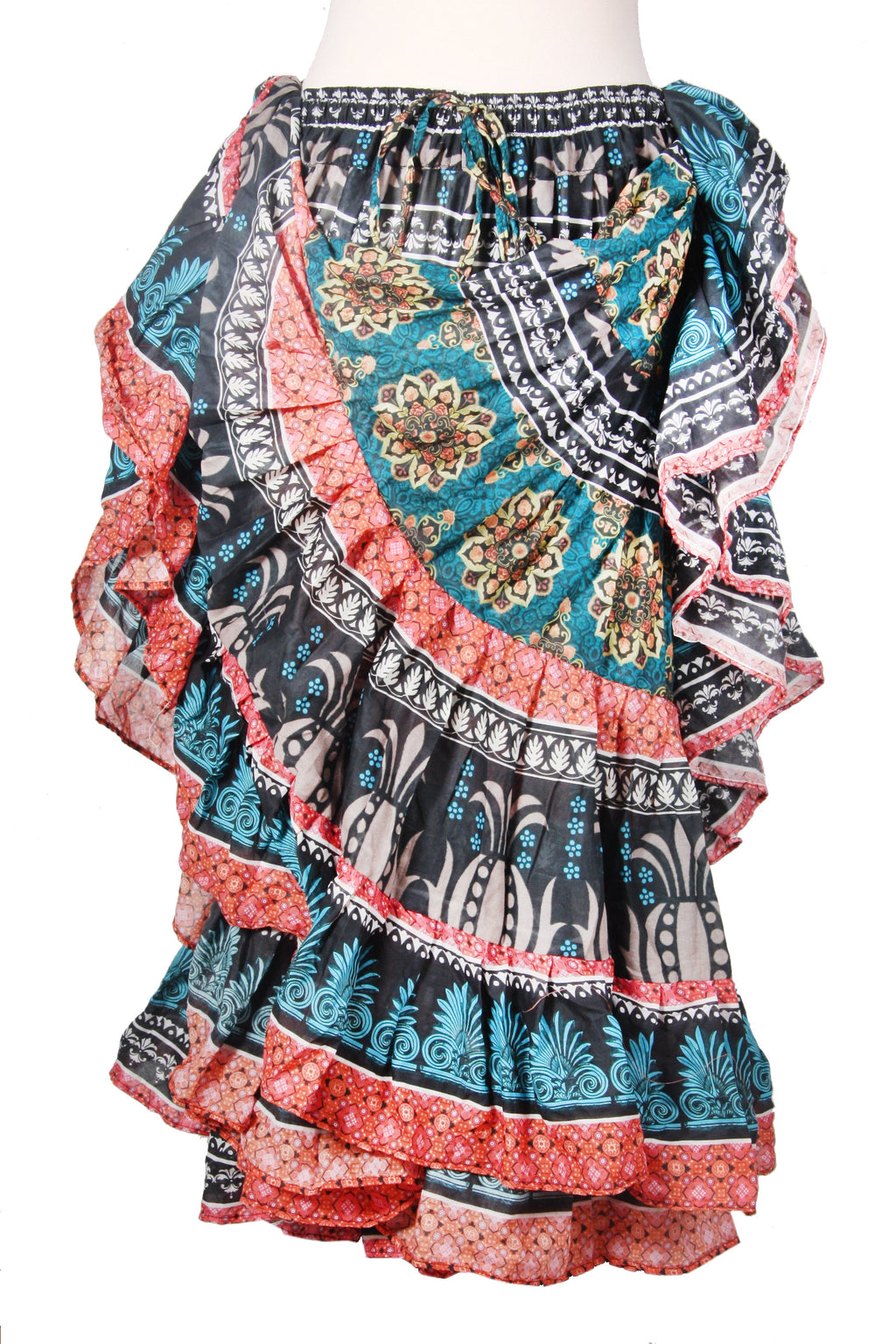 Digital print Skirt Black/Green