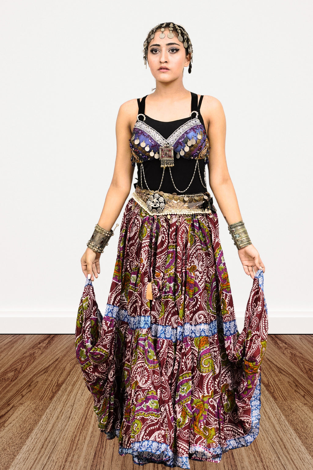 Digital print Skirt paisley art WLS